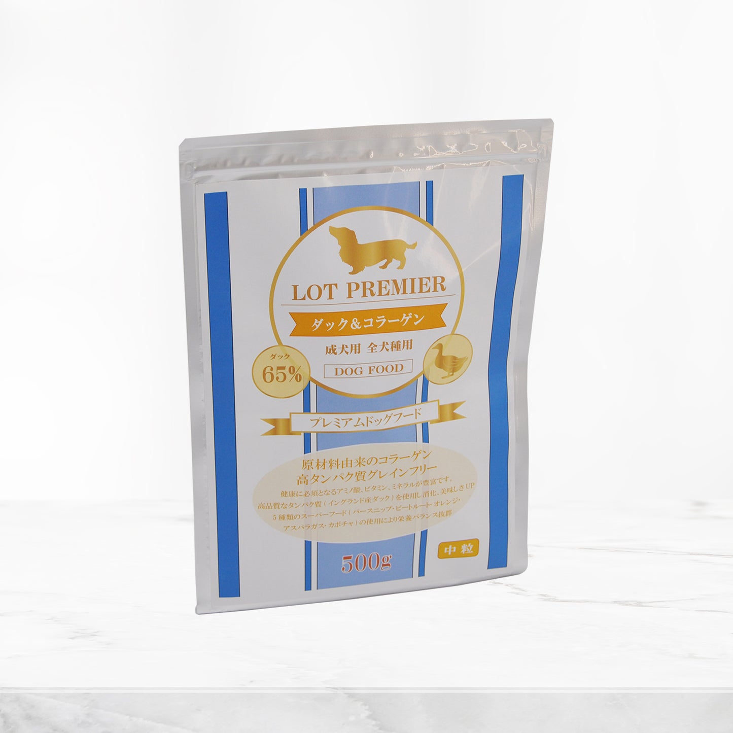 ダック&コラーゲン 中粒 【 成犬用/全犬種用】500g